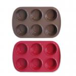 Easy Take Off Reusable 6 Cavity Silicone Bread Mould for sale