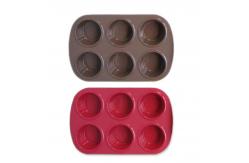 China Easy Take Off Reusable 6 Cavity Silicone Bread Mould supplier