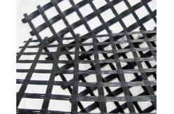 China Road Surface Fiberglass Yarn Biaxial Geogrid Asphalt Layers Reinforcement High Strength supplier