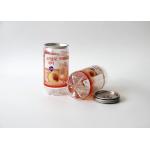 Personalised Transparent Juice Bottle Beverage Cans , 4 c printing small coke cans
