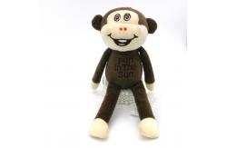 China Cute Brown Monkey Plush Keychain For Bag Clothing 20cm Size supplier