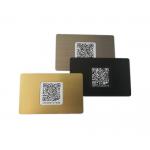N-tage213 / 215 / 216 Nfc Metal RFID Card Customized Black Silver for sale
