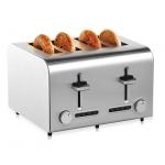 Stainless Steel Housing Pop Up 4 Slice Toaster Bread Centering for sale