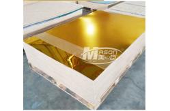China Silver Single Sided 2mm Mirror Acrylic Sheet 4x6 Gold Plexiglass Sheet supplier