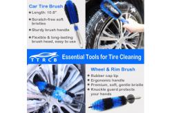 China PP 19Pcs Car Detailing Brush Set With 17 Rim Wheel Brush supplier