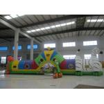 Indoor Playground Blow Up Obstacle Course , Kindergarten Baby Bouncy Castle Assault Course