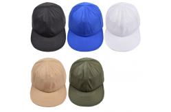 China 100% Cotton Drawstring Flat Brim Snapback Cap With Adjustable Strap supplier
