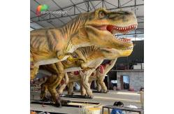China 12m Theme Park Jurassic Park T Rex Animatronic Lifelike Coin Operated supplier