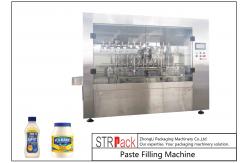 China Customized Mayonnaise / Ketchup Filling Machine , High Viscosity Piston Filler supplier