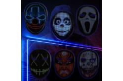 China Programmable LED Face Mask Electronic Changing Facial Cover With Bluetooth App supplier