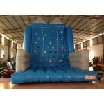 Kindergarten School Inflatable Rock Climbing Wall Double Stitching 5 X 5 X 6m for sale