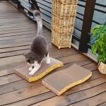 Custom Corrugated Cat Scratcher Sustainable Cat Scratching Posts And Boards