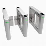 TCP/IP Communication Interface High Speed Gate Turnstile with Biometric Access Control and Card Reader 1400×160×1000m for sale