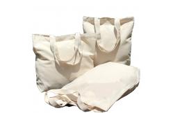 China Reusable Large Cotton Canvas Grocery Bag Custom Printed For Travel supplier