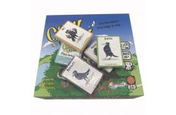 China Custom CMYK Printed Cardboard Paper Card Games With Plastic Tray supplier
