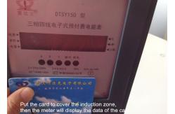 China Professional Prepaid Energy Meter Three Phase Four Wires With Cumulative KWH Display supplier