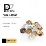 Akoya Shell White Pearl Natural Color Buttons Classic Round 2 Holes for sale