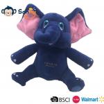 20cm Soft Blue Plush Baby Elephant Toy W/ Pink Ears For Home Decoration & Family Fun for sale