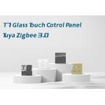 Tuya Zigbee 3.0 Light Switch Touch Panel 240V AC White Tempered Glass for sale