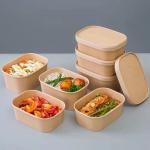 500ml Biodegradable Disposable Lunch Box For Food for sale