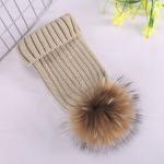 Adults Wool Top Knit Beanie Hats Plush Style Quick Dry Eco Friendly Feature
