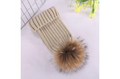 China Adults Wool Top Knit Beanie Hats Plush Style Quick Dry Eco Friendly Feature supplier