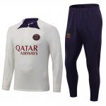 Ivory Full Zip Football Team Tracksuits Training Kit Set for sale
