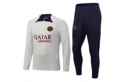 China Ivory Full Zip Football Team Tracksuits Training Kit Set supplier