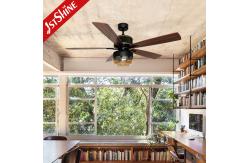 China MDF Blades 52 Inches Remote Control Ceiling Fan With Farmhouse Style supplier