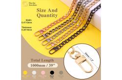 China Purse Chain Handbag Crossbody Shoulder Metal Chain Strap With Buckle supplier