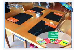 China AZO FREE Panton Matched Non Woven Round Tablecloth For Dining Table supplier