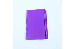 China Lightweight Spiral Bound Book Printing Promotion Gift PP Notebook With Pen supplier