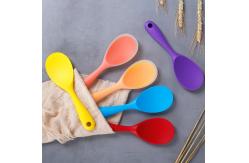 China 6 Pack Non Stick Silicone Rice Spoon Paddle Food Service Spoon supplier