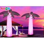 5mH Advertising Decorated Inflatable Palm Tree With Led Lighting for sale