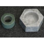 Hexagon Shape Stone Candle Holders , Marble T Light Candle Holders 6x7.2x3.5cm for sale