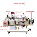 Tabletop Automatic Round Bottle Labeling Machine For Vial Glass Jar