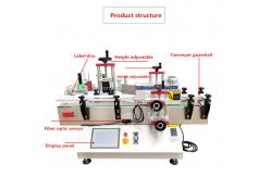 China Tabletop Automatic Round Bottle Labeling Machine For Vial Glass Jar supplier