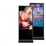 1080P Media Floor Standing Touch Screen Kiosk , Standing Digital Display Easy Operation for sale