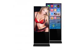 China 1080P Media Floor Standing Touch Screen Kiosk , Standing Digital Display Easy Operation supplier
