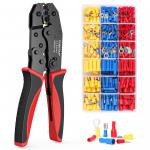 Automotive Black Wire Crimper Set AWG 20-10 With Insulated Terminals for sale