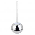 toilet brush with 304 stainless steel long handle Round Base Economy Strong Clean Toilet Brush Set for sale
