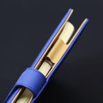 Middle size blue color Leather Notebook Binder,Refillable 6 Round Ring Binder organizer for sale