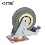 300kg Heavy Duty Golden Caster Wheel With Brake And Durable 4 Inch/5 Inch/6 Inch/8 Inch for sale