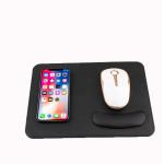 10W Waterproof Induction Charging Mouse Pad , Ergonomic Mouse Wrist Rest Pad