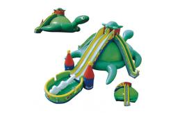China Inflatable hippo slide outdoor slide, inflatable hot selling slide supplier