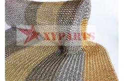 China Architectural Structure ChainMail Ring Mesh For Room Dividers supplier