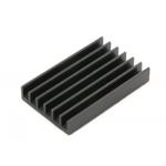 Black Anodized Extruded Heat Sink Profiles Brushed Surface Heat Sink 6061 for sale