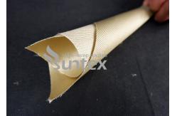 China High Temperature Resistant Vermiculite Coated Fiberglass Fabric For Heat Shield Containment supplier