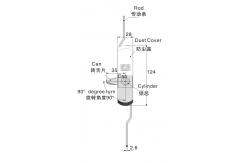 China Zinc Alloy Rod Control Lock Cabinet Handle Silver Panel Door Lock supplier