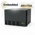 Rectifier Telecom 48V/75A  With 85VAC-300VAC Input And 8 Rectifiers For Embedded Communication for sale